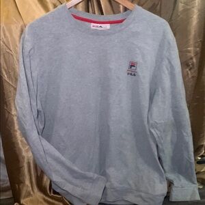 Fila Gray Sweater with Red Accents
